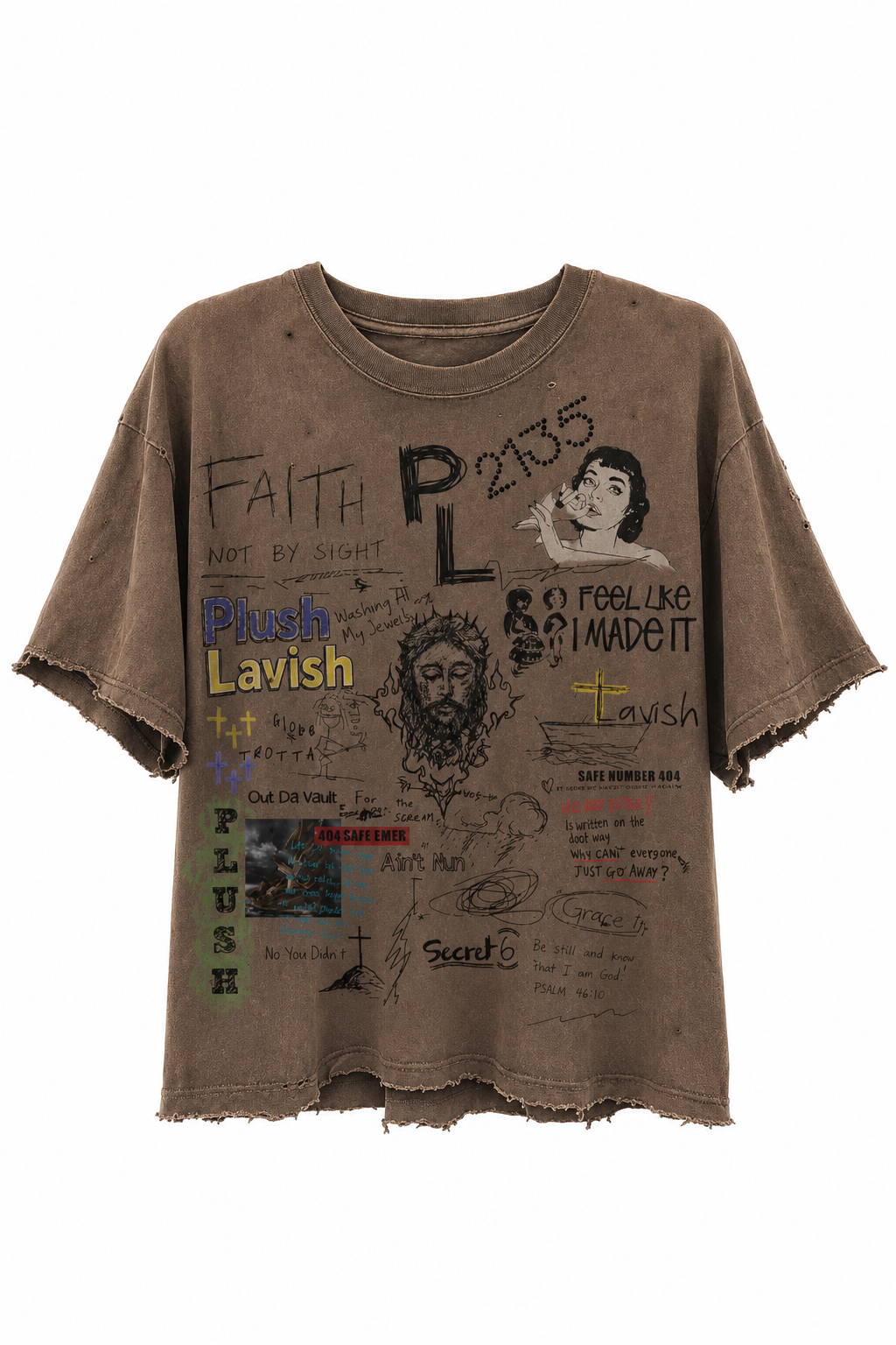 Brown Plush Vintage Tee