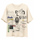 Cream Plush Vintage Tee